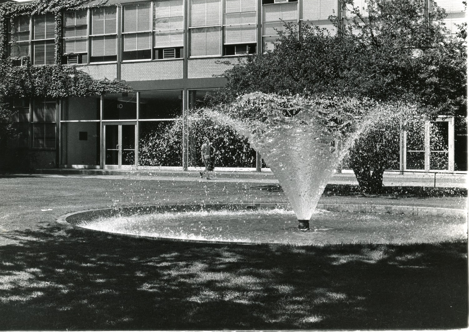 Perlstein Hall and Fountain