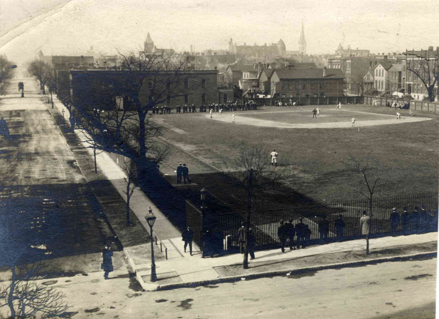 Ogden Field, with the Cafeteria at the northwest corner of the field