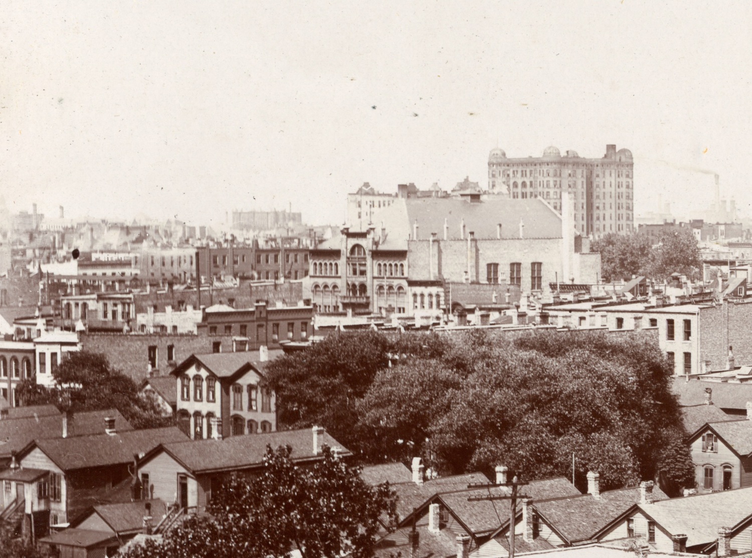 The Vendome (center), as seen from the Armour Mission