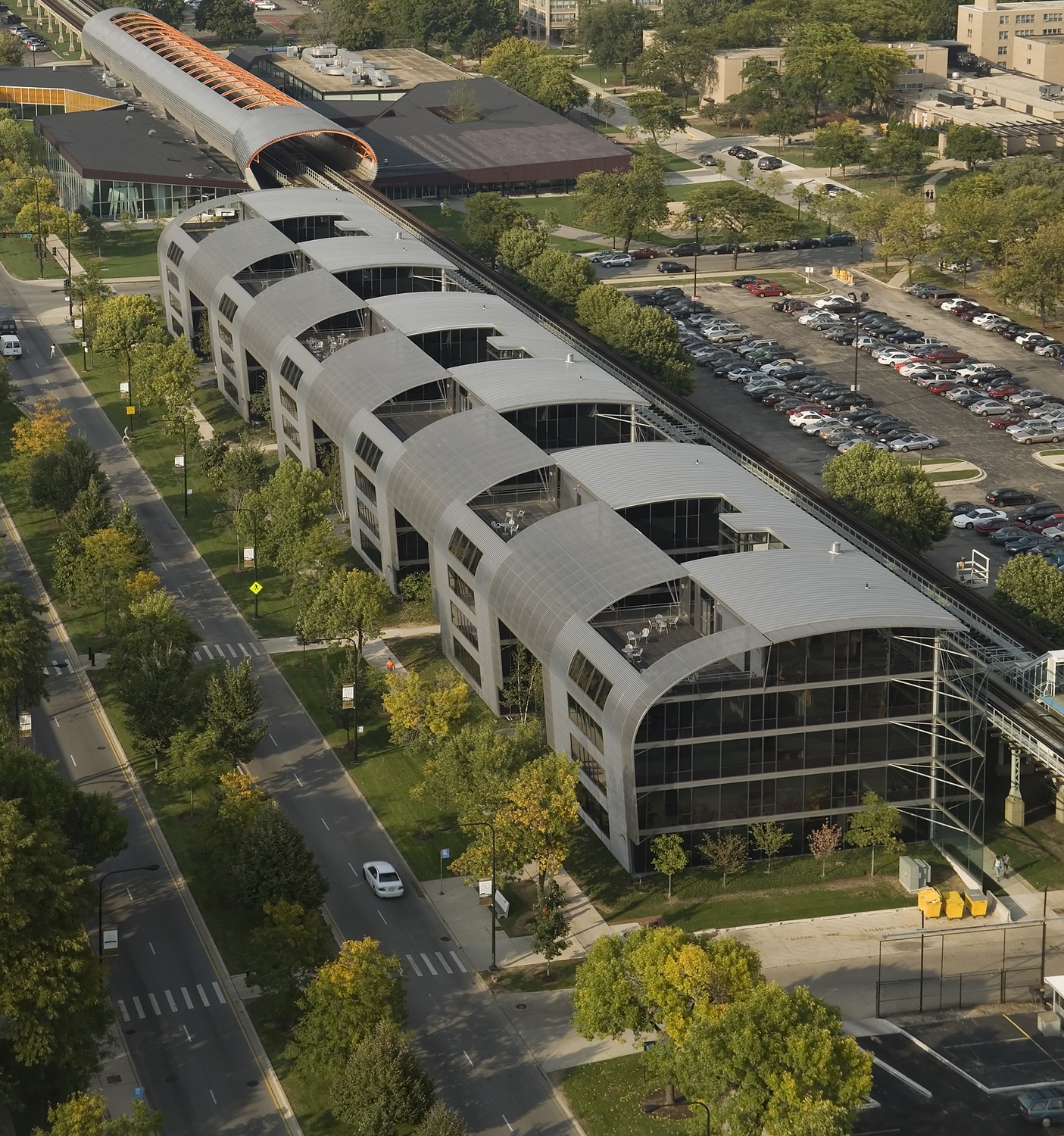 Aerial view of State Street Village