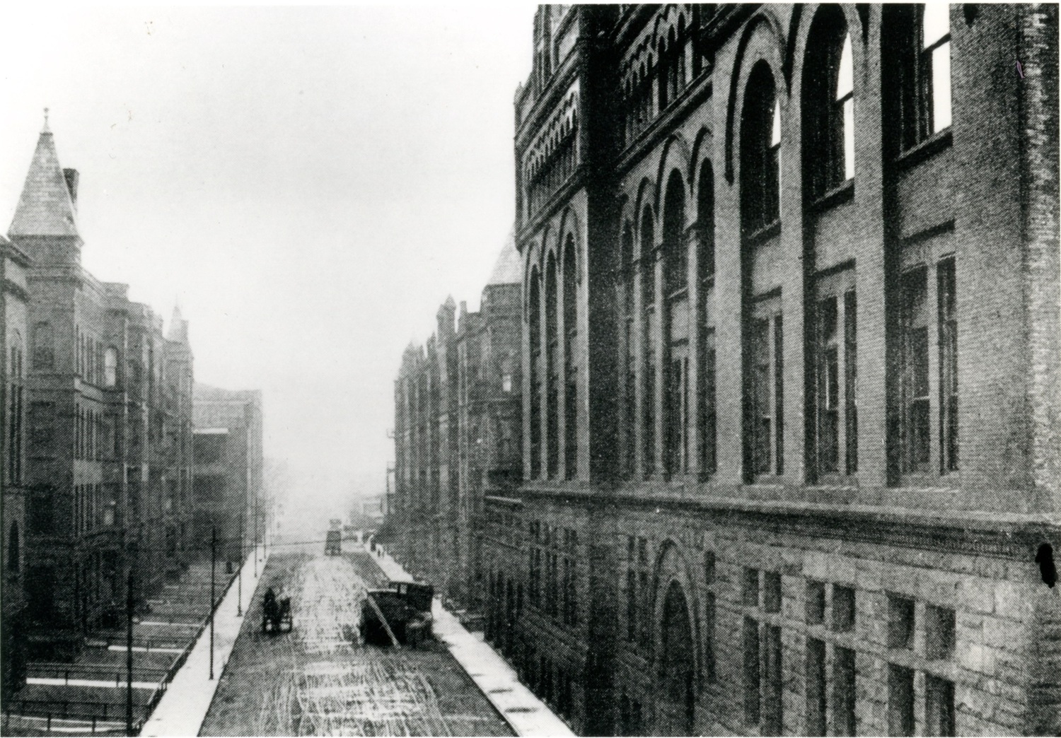 Main Building and the &quot;Gorge&quot; (Federal Street and the buildings that lined it)