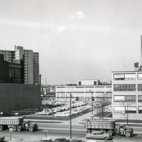 Armour Research Foundation Administrative Offices from the CTA platform, with the ARF Chemistry Research Building and IGT South Building