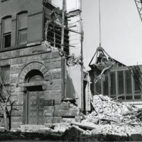 Chapin Hall during demolition